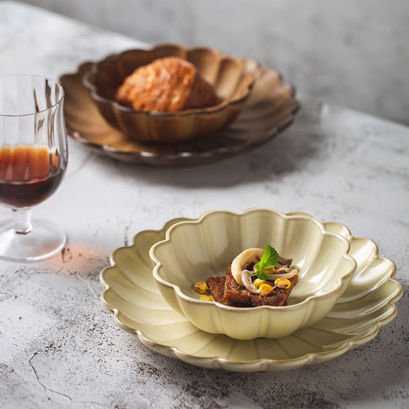 Fall Bloom Ceramic Bowls & Plates