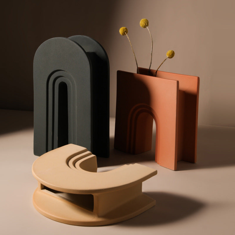 Nordic Arches Ceramic Vases