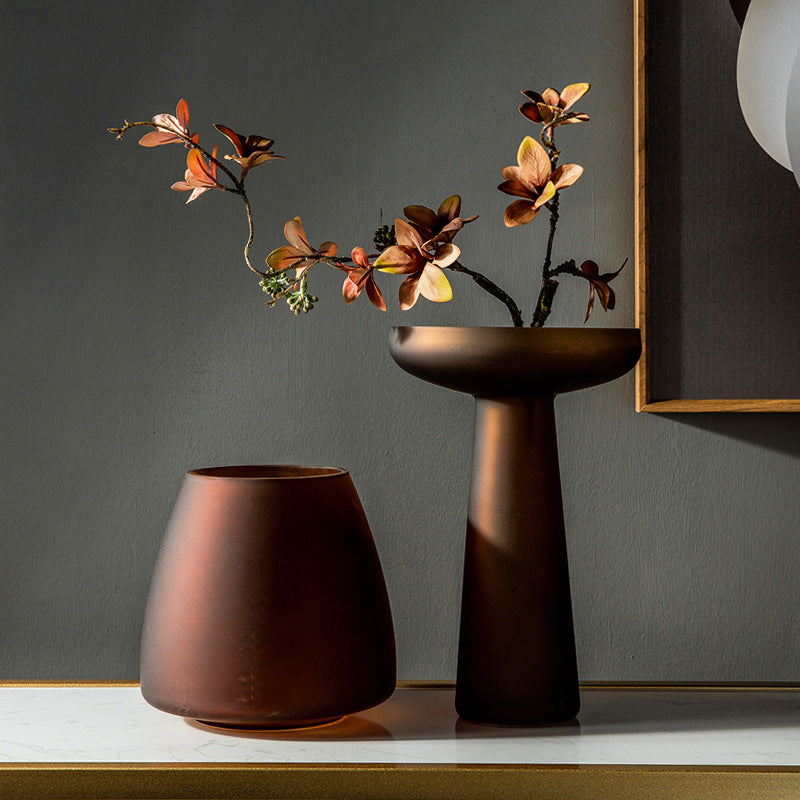 Frosted Luxe Glass Vases