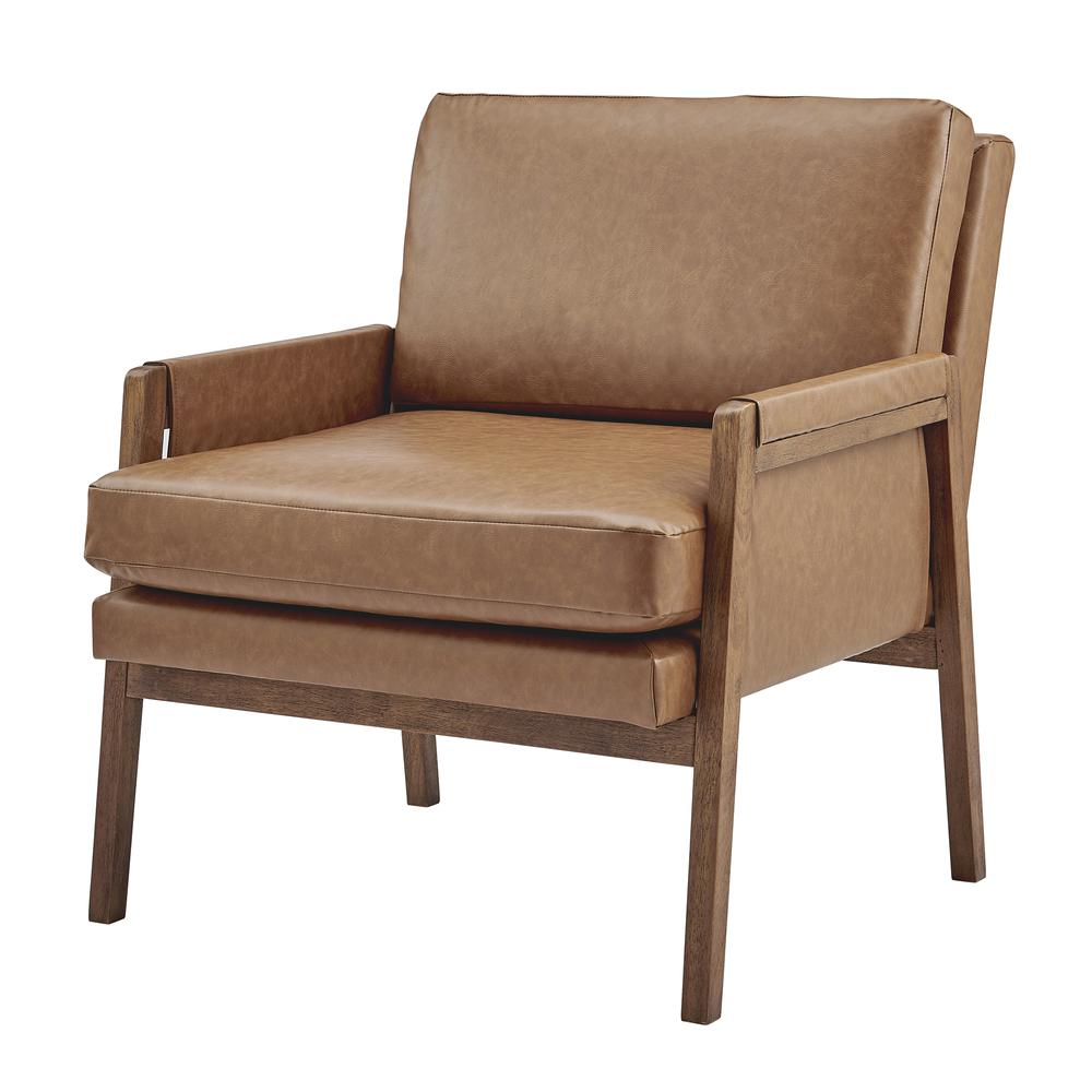 Colton Faux Leather Armchair