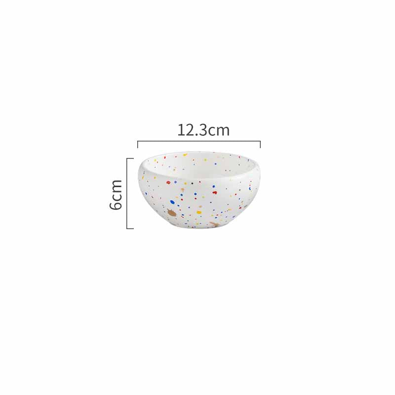 White Ceramic Speckled Dinnerware