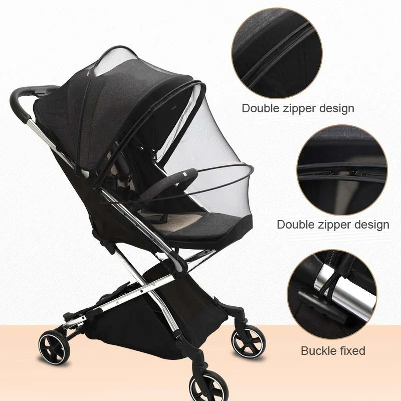 Baby trolley protective mesh