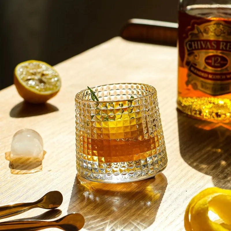 GIANXI Rotating Glass Cup Set