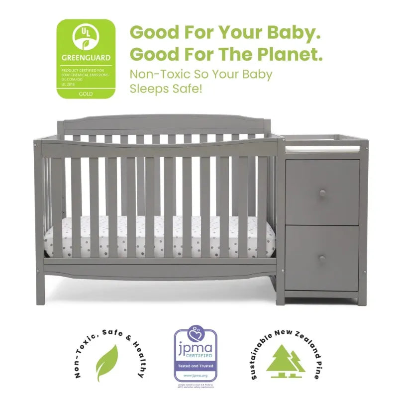 Mason Convertible Crib and Changer
