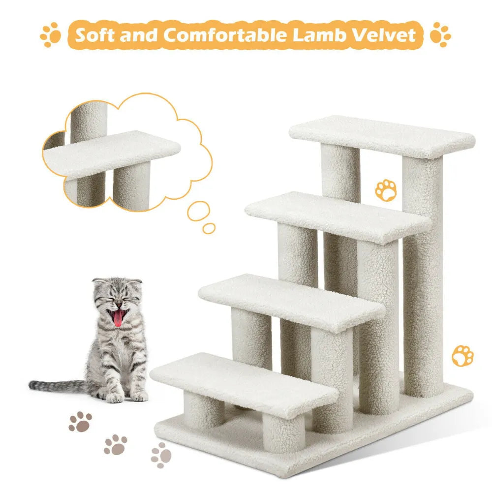 Pet Carpeted Ladder Ramp
