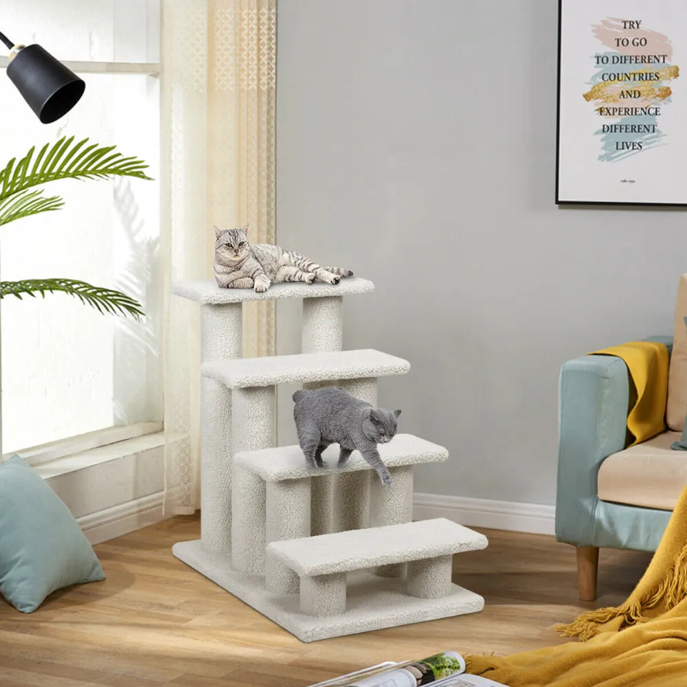 Pet Carpeted Ladder Ramp