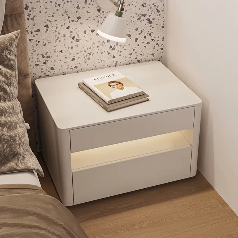 Luxury White Bedside Table