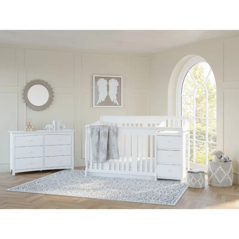 5-in-1 Convertible Baby Crib