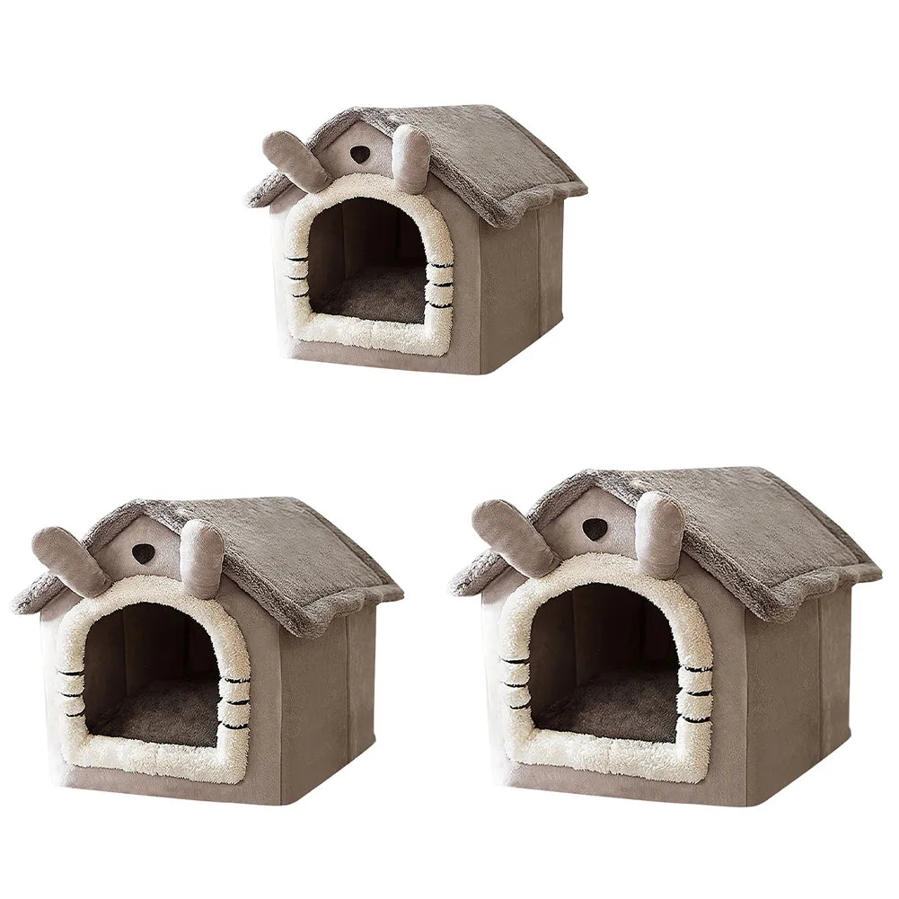 Fluffy Ears Plush Pet House