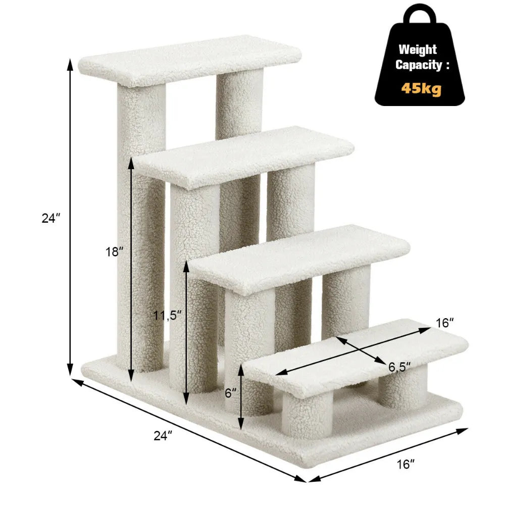 Pet Carpeted Ladder Ramp
