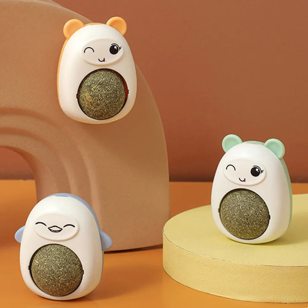 Plastic Catnip Ball Toy