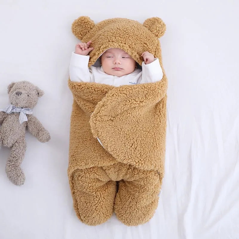 Newborn Baby Bear Sleeping Blanket