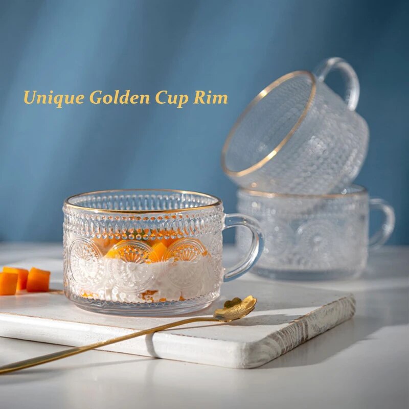Regal Reflections Embossed Pattern Glass Mug