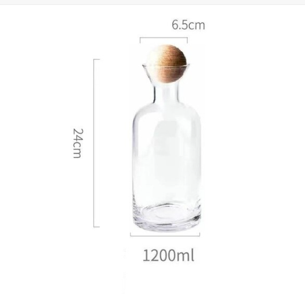SphereLux Glass Water Carafe and Cup Set