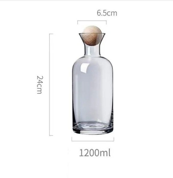 SphereLux Glass Water Carafe and Cup Set