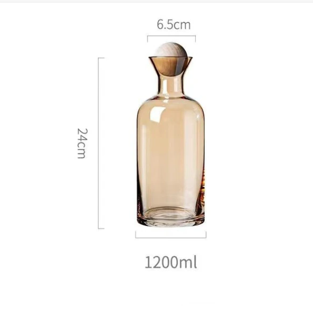 SphereLux Glass Water Carafe and Cup Set
