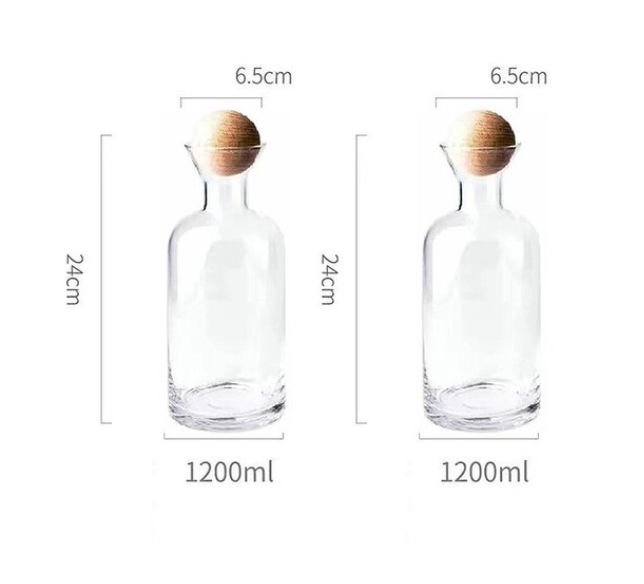 SphereLux Glass Water Carafe and Cup Set