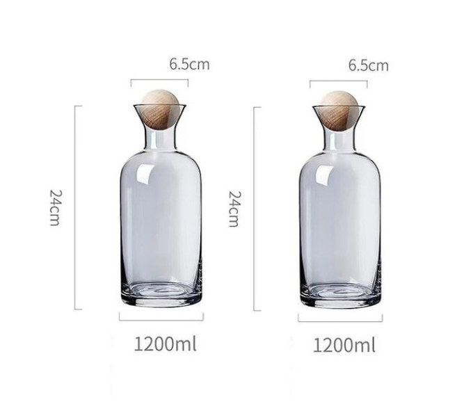 SphereLux Glass Water Carafe and Cup Set