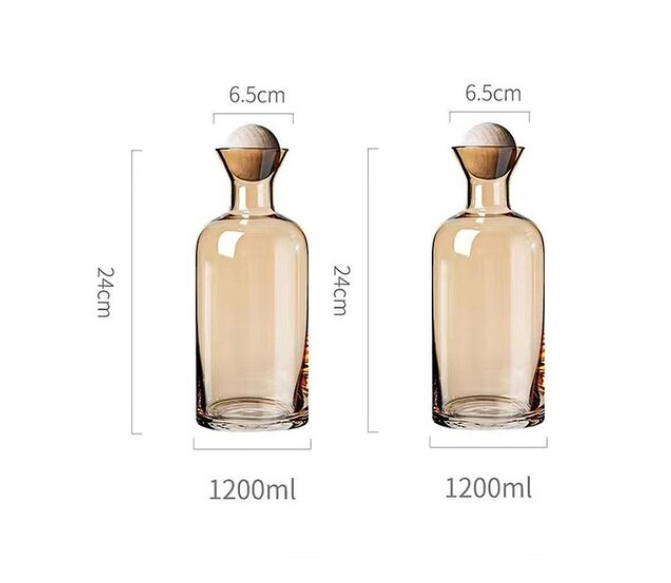 SphereLux Glass Water Carafe and Cup Set