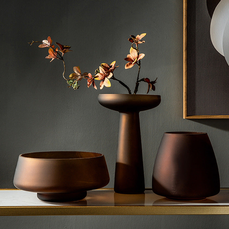 Frosted Luxe Glass Vases