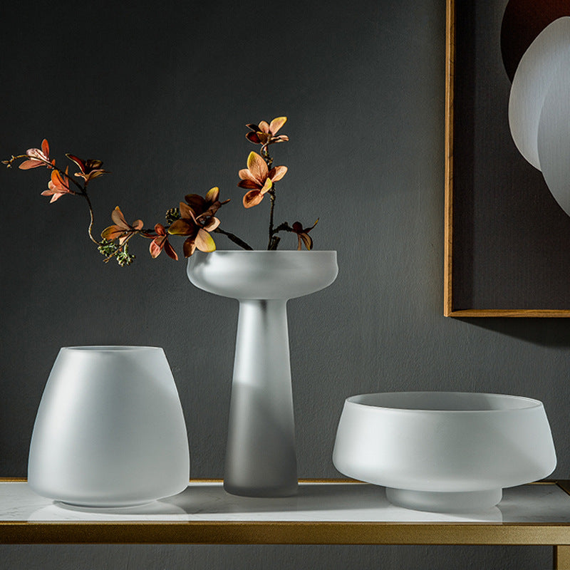 Frosted Luxe Glass Vases