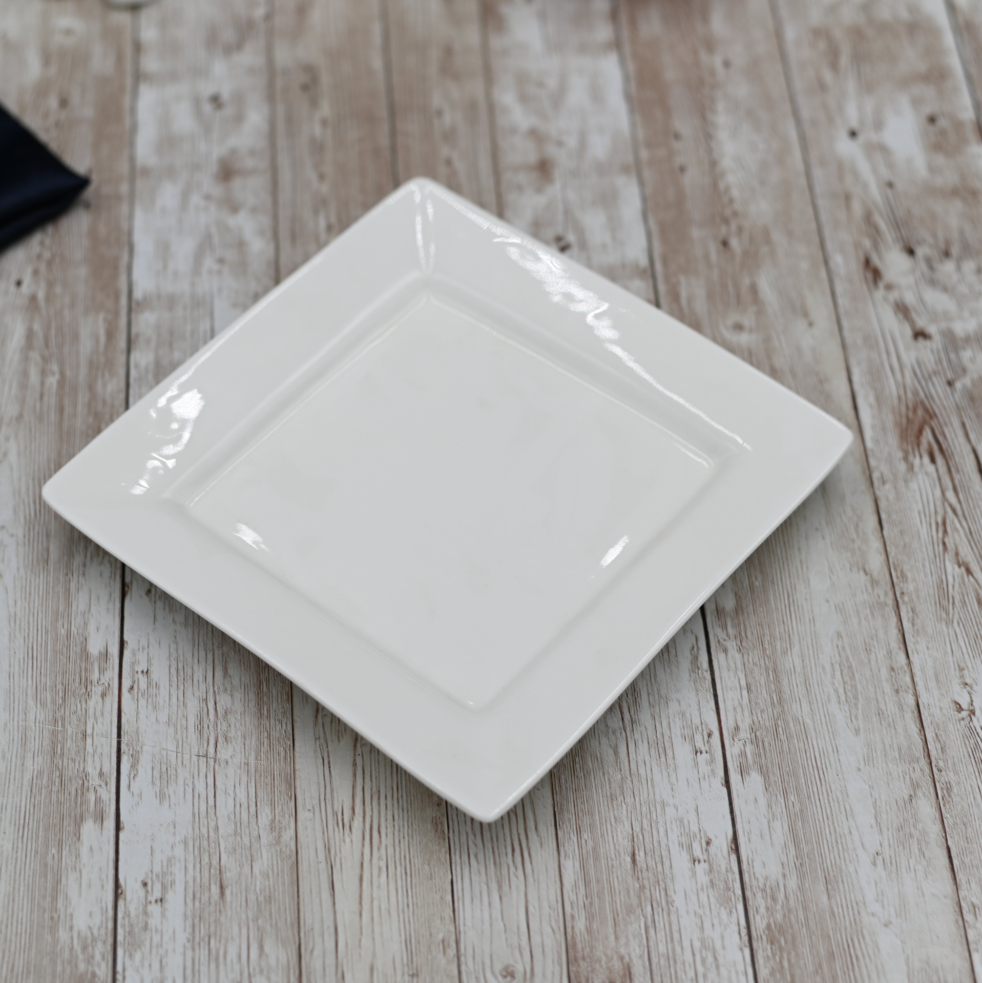 White Dinner Plate 10" X 10"| 25 X 25 Cm