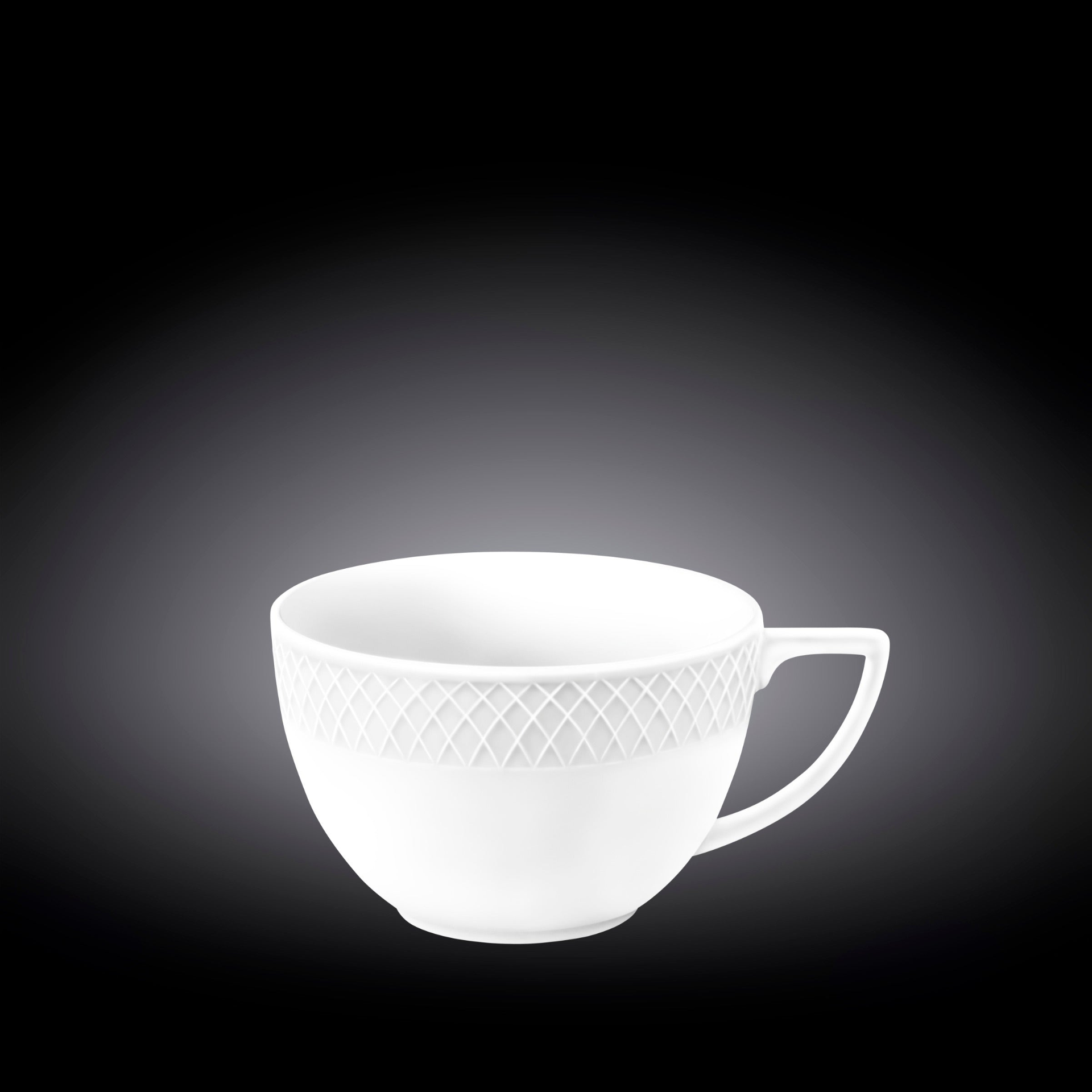 White 8 Oz Tea Cup & 6" Saucer Set Of 6 In Gift Box