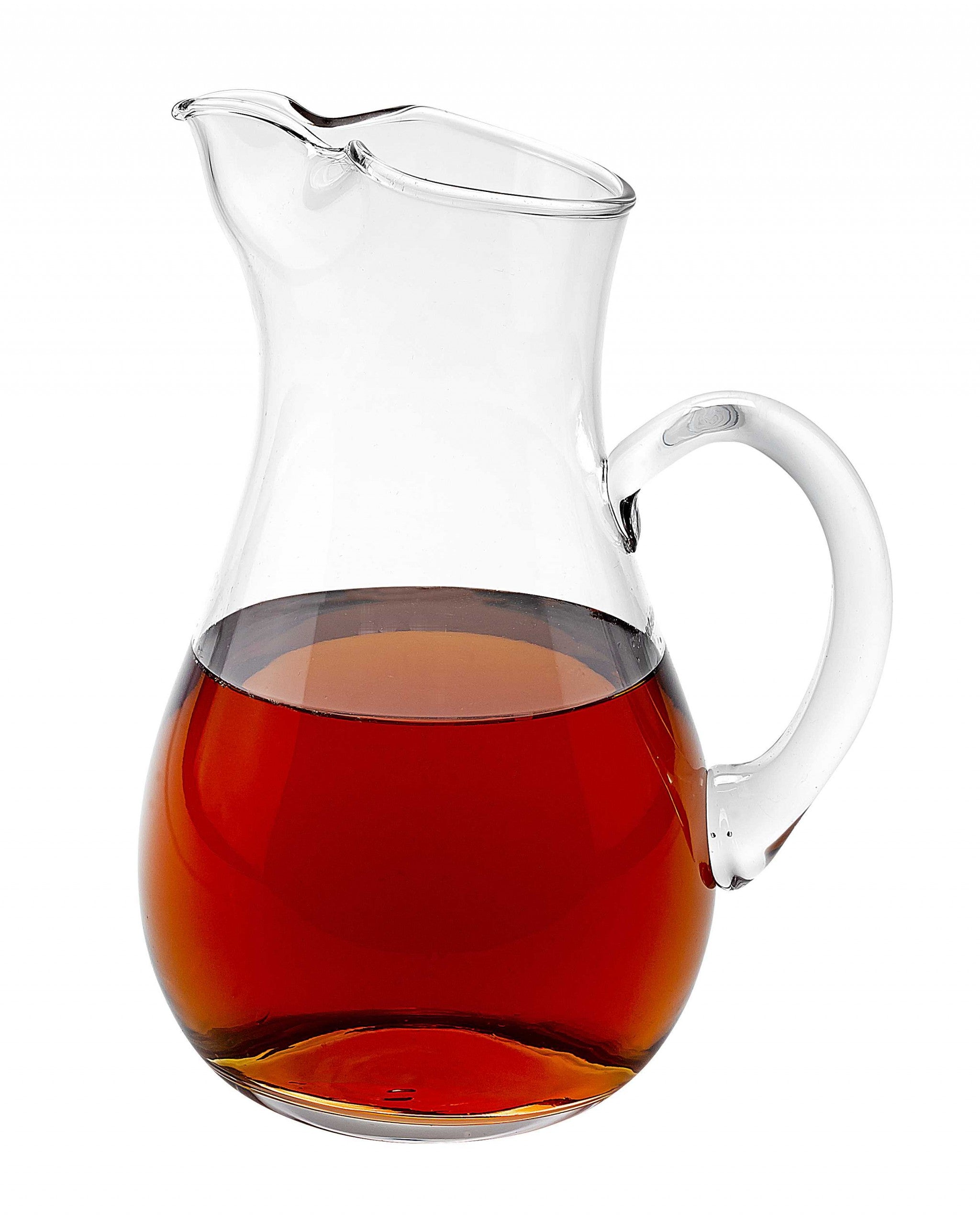 Mouth Blown Ice Tea Martini or Water Glass Pitcher 36 oz-0