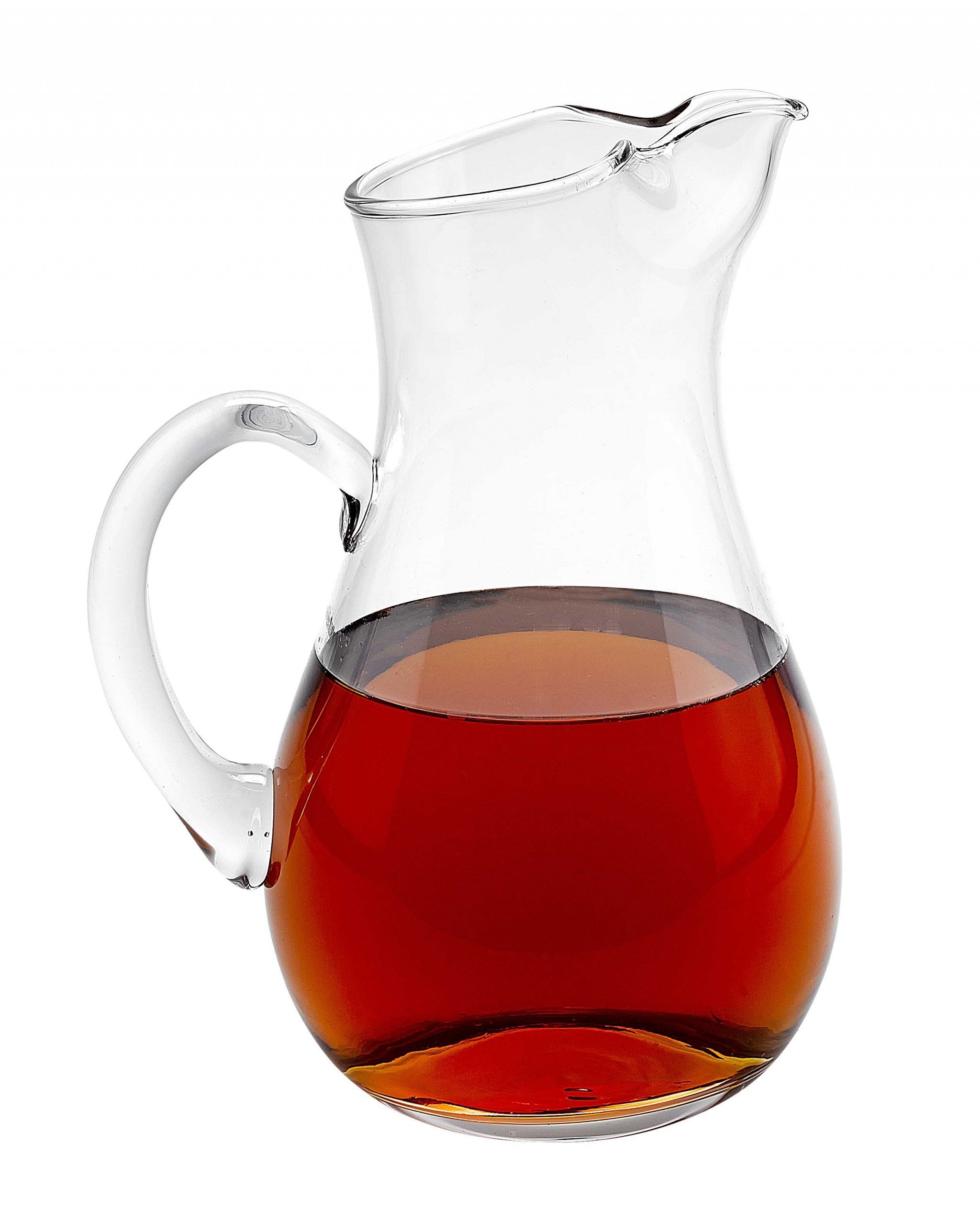 Mouth Blown Ice Tea Martini or Water Glass Pitcher 36 oz-1