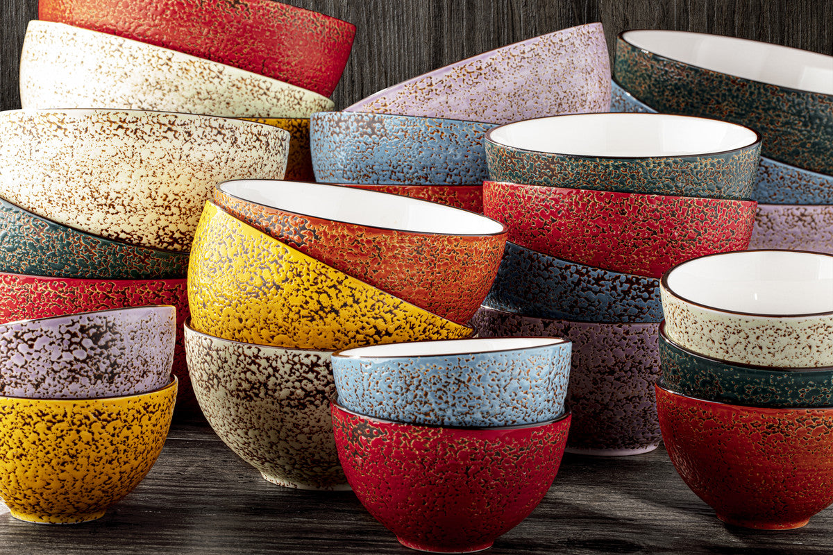 Red Porcelain Bowl 6.5" | 16.5 Cm 34 Fl Oz | 1000 Ml