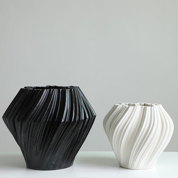 Sway Textured Glazed Vases