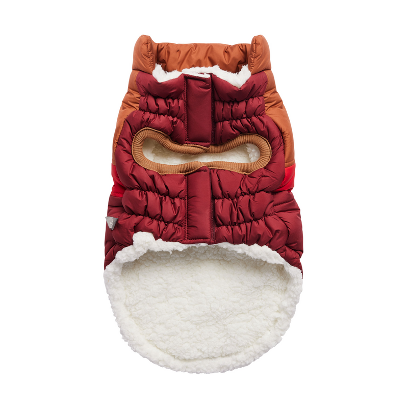 Dark Red Retro Puffer
