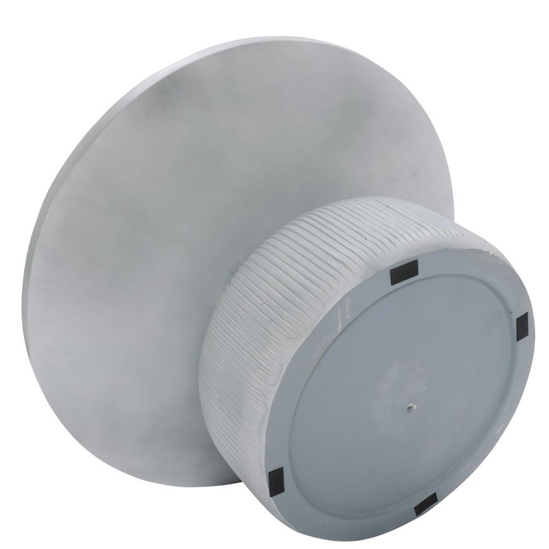 Light Gray MgO Indoor and Outdoor Round Coffee Table