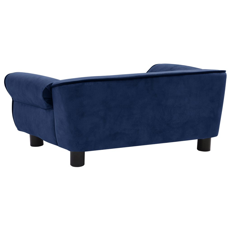 vidaXL Dog Sofa Blue 28.3"x17.7"x11.8" Plush