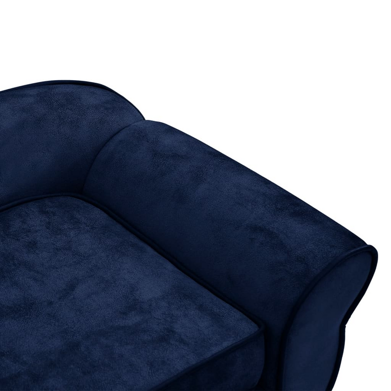 vidaXL Dog Sofa Blue 28.3"x17.7"x11.8" Plush
