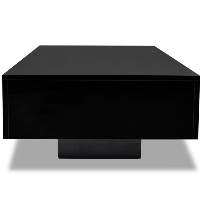 vidaXL Coffee Table High Gloss Black