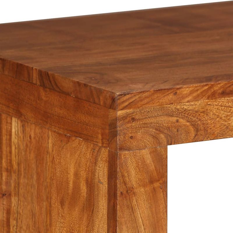 vidaXL Console Table Solid Wood with Honey Finish 43.3"x15.7"x29.9"