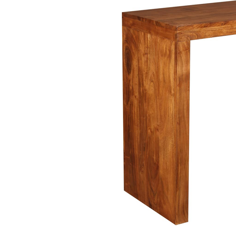 vidaXL Console Table Solid Wood with Honey Finish 43.3"x15.7"x29.9"