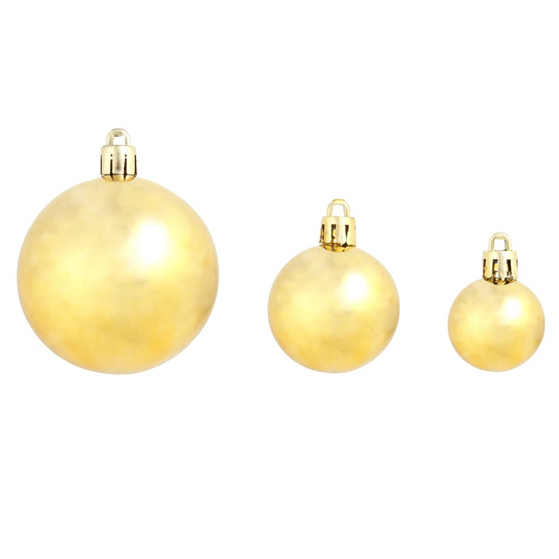 Christmas Gold Ball Ornament 100-Piece Set