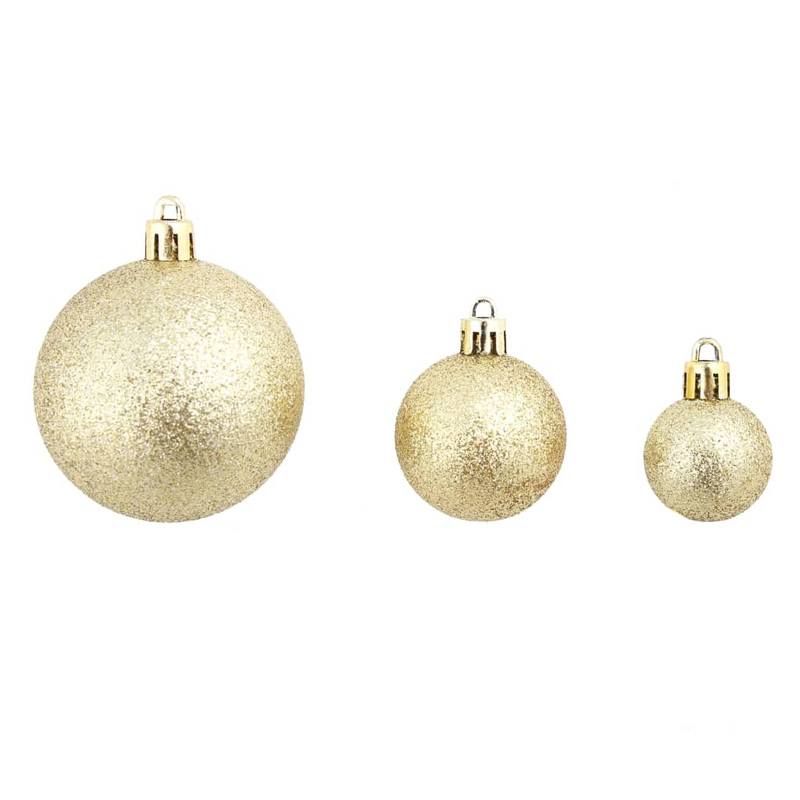 Christmas Gold Ball Ornament 100-Piece Set