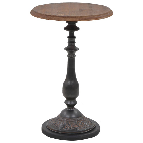 vidaXL End Table Solid Wood Fir 15.7"x25.2" Brown