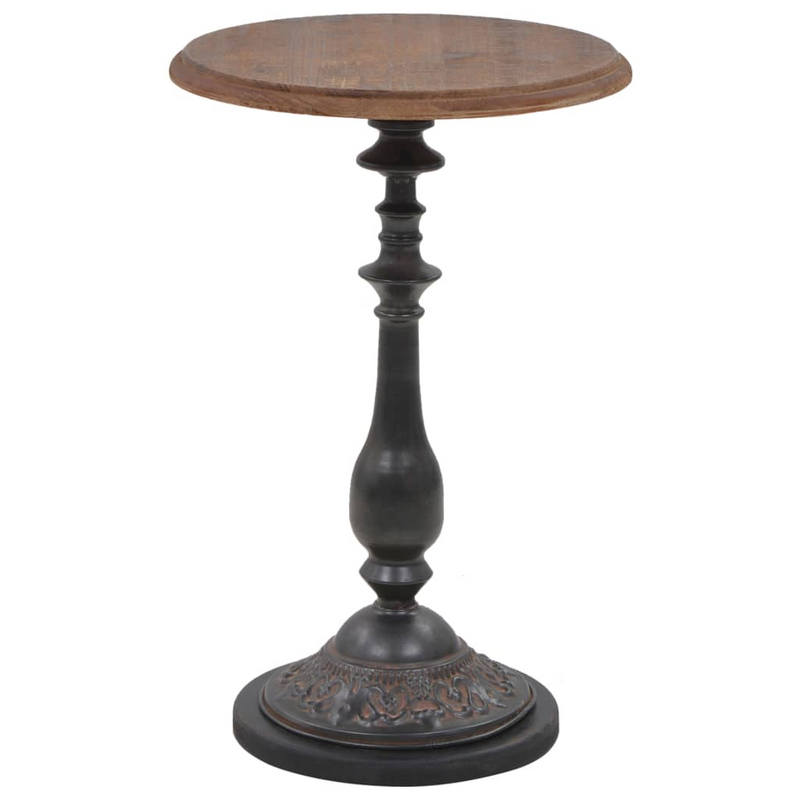 vidaXL End Table Solid Wood Fir 15.7"x25.2" Brown
