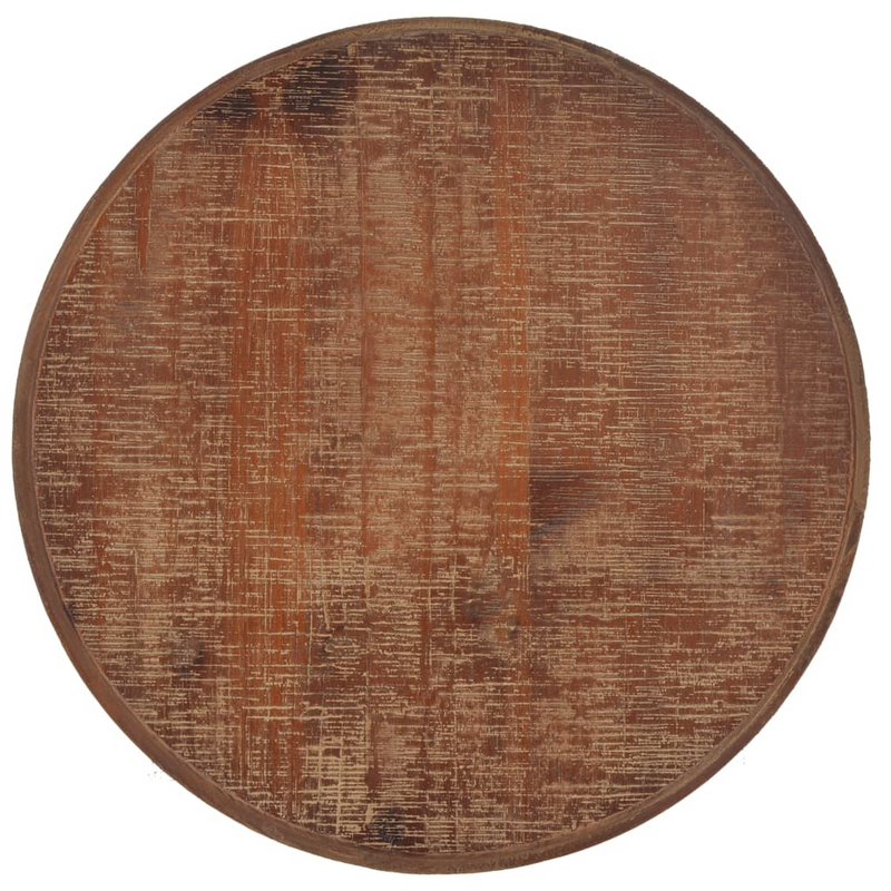 vidaXL End Table Solid Wood Fir 15.7"x25.2" Brown