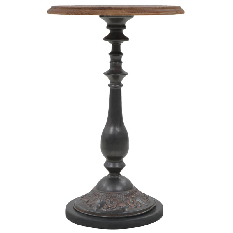 vidaXL End Table Solid Wood Fir 15.7"x25.2" Brown
