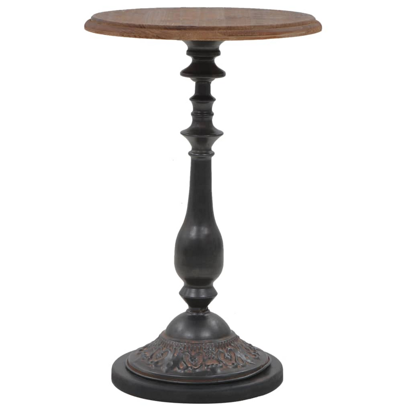 vidaXL End Table Solid Wood Fir 15.7"x25.2" Brown