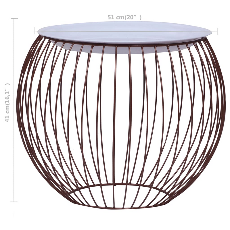 Gold Coffee Table Ø 20"