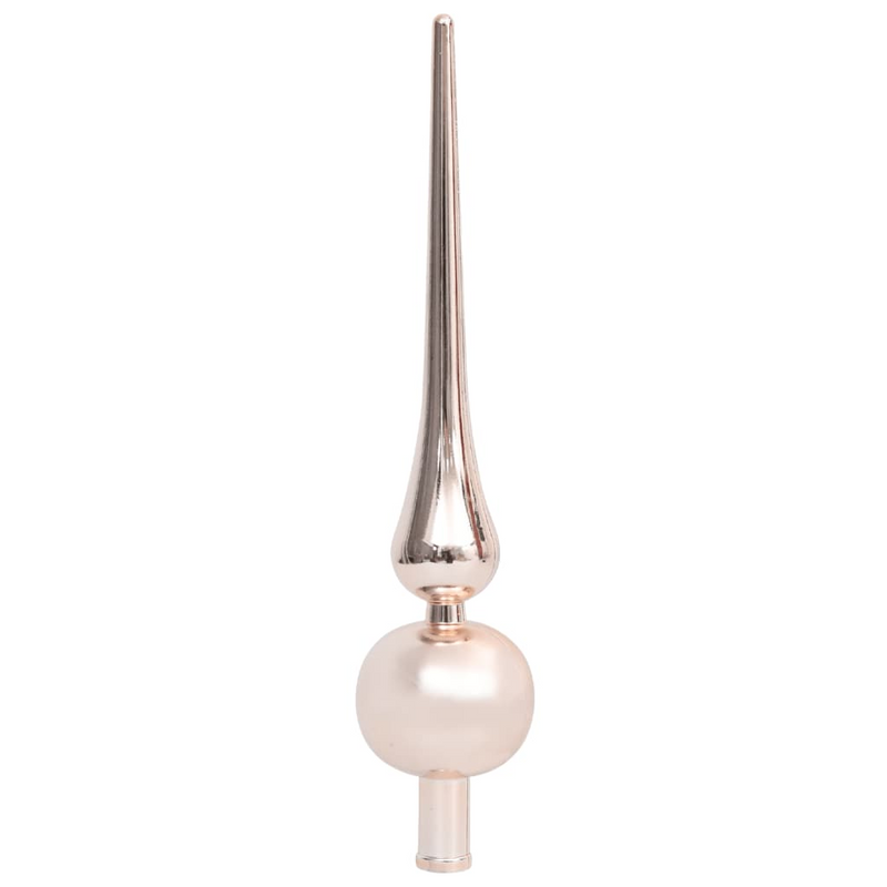 Slim Artificial Pre-lit Christmas 70.9" Tree with Rose Gold Ball Set
