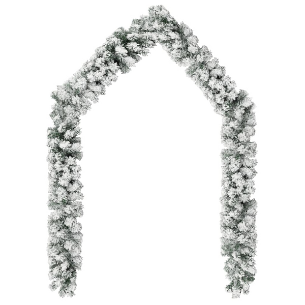 Christmas Garland with Flocked Snow