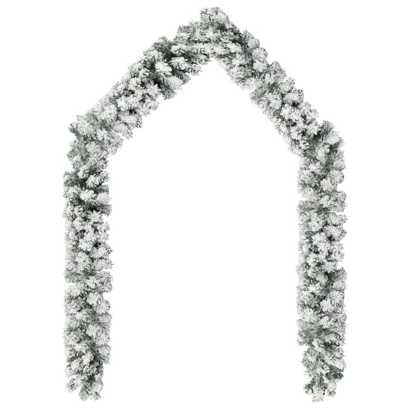 Christmas Garland with Flocked Snow