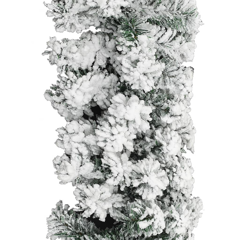 Christmas Garland with Flocked Snow